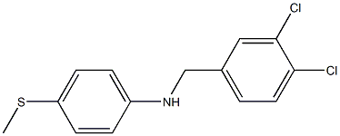 N-[(3,4-dichlorophenyl)methyl]-4-(methylsulfanyl)aniline Struktur