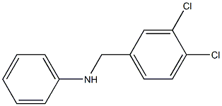 N-[(3,4-dichlorophenyl)methyl]aniline Struktur