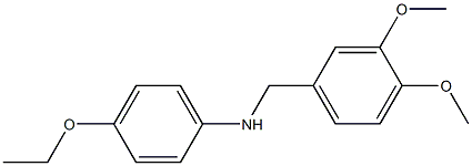 N-[(3,4-dimethoxyphenyl)methyl]-4-ethoxyaniline Struktur