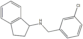 N-[(3-chlorophenyl)methyl]-2,3-dihydro-1H-inden-1-amine Struktur