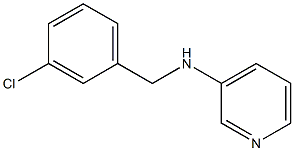 N-[(3-chlorophenyl)methyl]pyridin-3-amine Struktur