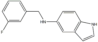 N-[(3-fluorophenyl)methyl]-1H-indol-5-amine Struktur