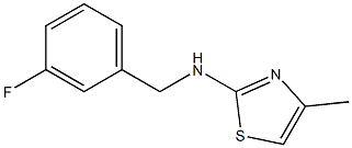 N-[(3-fluorophenyl)methyl]-4-methyl-1,3-thiazol-2-amine Struktur