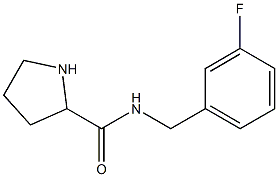 N-[(3-fluorophenyl)methyl]pyrrolidine-2-carboxamide Struktur