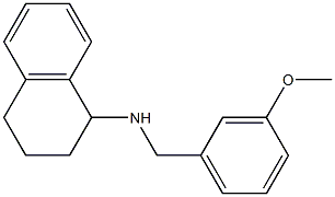 N-[(3-methoxyphenyl)methyl]-1,2,3,4-tetrahydronaphthalen-1-amine Struktur