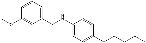 N-[(3-methoxyphenyl)methyl]-4-pentylaniline Struktur