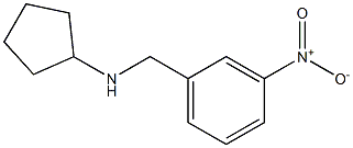 N-[(3-nitrophenyl)methyl]cyclopentanamine Struktur