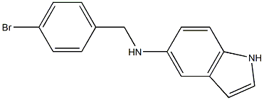 N-[(4-bromophenyl)methyl]-1H-indol-5-amine Struktur