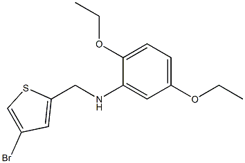 N-[(4-bromothiophen-2-yl)methyl]-2,5-diethoxyaniline Struktur