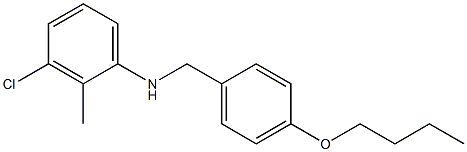 N-[(4-butoxyphenyl)methyl]-3-chloro-2-methylaniline Struktur