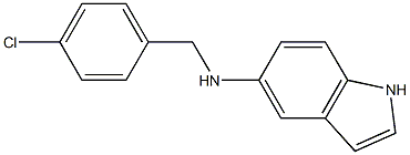 N-[(4-chlorophenyl)methyl]-1H-indol-5-amine Struktur