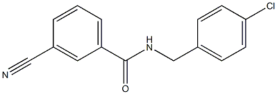 N-[(4-chlorophenyl)methyl]-3-cyanobenzamide Struktur