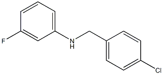 N-[(4-chlorophenyl)methyl]-3-fluoroaniline Struktur