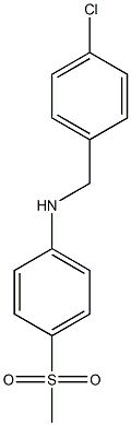 N-[(4-chlorophenyl)methyl]-4-methanesulfonylaniline Struktur