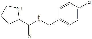 N-[(4-chlorophenyl)methyl]pyrrolidine-2-carboxamide Struktur