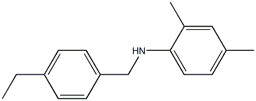 N-[(4-ethylphenyl)methyl]-2,4-dimethylaniline Struktur