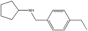 N-[(4-ethylphenyl)methyl]cyclopentanamine Struktur