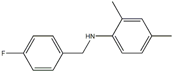 N-[(4-fluorophenyl)methyl]-2,4-dimethylaniline Struktur