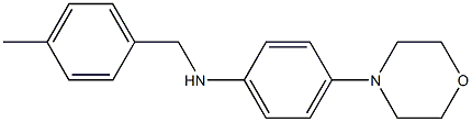 N-[(4-methylphenyl)methyl]-4-(morpholin-4-yl)aniline Struktur