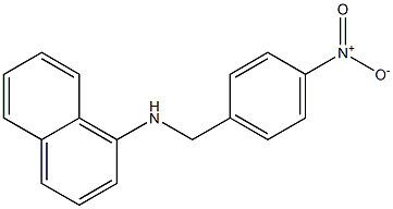 N-[(4-nitrophenyl)methyl]naphthalen-1-amine Struktur