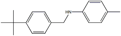 N-[(4-tert-butylphenyl)methyl]-4-methylaniline Struktur