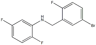 N-[(5-bromo-2-fluorophenyl)methyl]-2,5-difluoroaniline Struktur