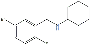 N-[(5-bromo-2-fluorophenyl)methyl]cyclohexanamine Struktur