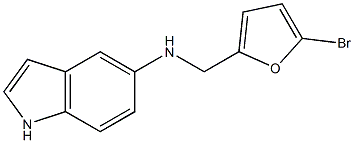 N-[(5-bromofuran-2-yl)methyl]-1H-indol-5-amine Struktur