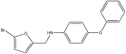 N-[(5-bromofuran-2-yl)methyl]-4-phenoxyaniline Struktur