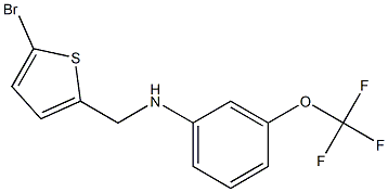 N-[(5-bromothiophen-2-yl)methyl]-3-(trifluoromethoxy)aniline Struktur