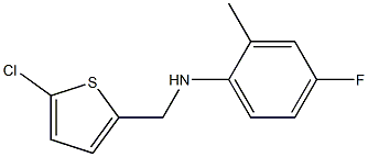 N-[(5-chlorothiophen-2-yl)methyl]-4-fluoro-2-methylaniline Struktur