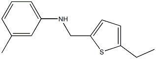 N-[(5-ethylthiophen-2-yl)methyl]-3-methylaniline Struktur