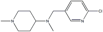 N-[(6-chloropyridin-3-yl)methyl]-N,1-dimethylpiperidin-4-amine Struktur