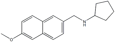 N-[(6-methoxynaphthalen-2-yl)methyl]cyclopentanamine Struktur