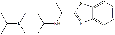 N-[1-(1,3-benzothiazol-2-yl)ethyl]-1-(propan-2-yl)piperidin-4-amine Struktur