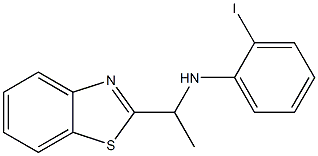 N-[1-(1,3-benzothiazol-2-yl)ethyl]-2-iodoaniline Struktur