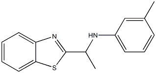 N-[1-(1,3-benzothiazol-2-yl)ethyl]-3-methylaniline Struktur