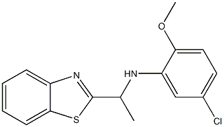 N-[1-(1,3-benzothiazol-2-yl)ethyl]-5-chloro-2-methoxyaniline Struktur