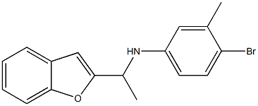 N-[1-(1-benzofuran-2-yl)ethyl]-4-bromo-3-methylaniline Struktur