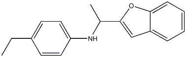 N-[1-(1-benzofuran-2-yl)ethyl]-4-ethylaniline Struktur