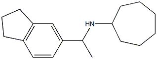 N-[1-(2,3-dihydro-1H-inden-5-yl)ethyl]cycloheptanamine Struktur