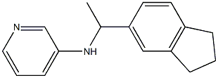 N-[1-(2,3-dihydro-1H-inden-5-yl)ethyl]pyridin-3-amine Struktur