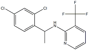 N-[1-(2,4-dichlorophenyl)ethyl]-3-(trifluoromethyl)pyridin-2-amine Struktur