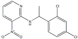 N-[1-(2,4-dichlorophenyl)ethyl]-3-nitropyridin-2-amine Struktur