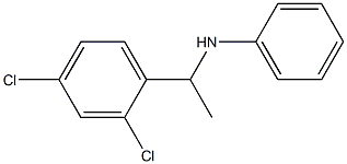 N-[1-(2,4-dichlorophenyl)ethyl]aniline Struktur