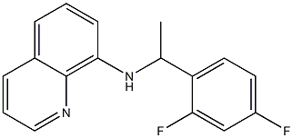 N-[1-(2,4-difluorophenyl)ethyl]quinolin-8-amine Struktur