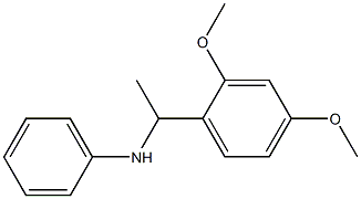 N-[1-(2,4-dimethoxyphenyl)ethyl]aniline Struktur