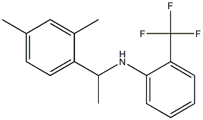 N-[1-(2,4-dimethylphenyl)ethyl]-2-(trifluoromethyl)aniline Struktur