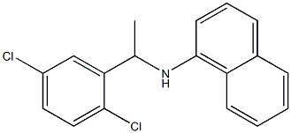 N-[1-(2,5-dichlorophenyl)ethyl]naphthalen-1-amine Struktur