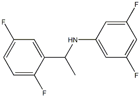 N-[1-(2,5-difluorophenyl)ethyl]-3,5-difluoroaniline Struktur